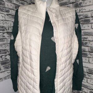 Old Navy Off White Quilted Puffer